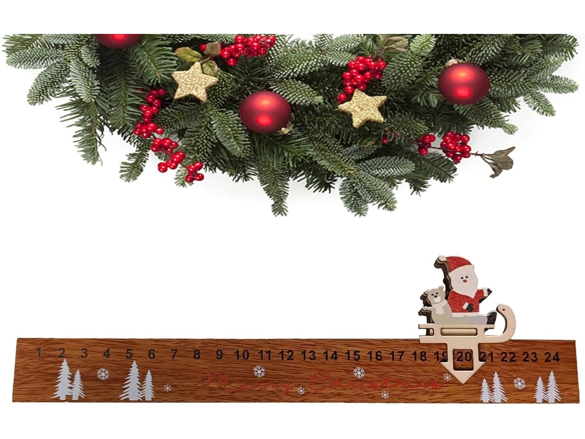 Calendário Do Advento Com Contagem Regressiva Para O Natal– 24 Dias De Surpresas Natalinas| Design Durável E