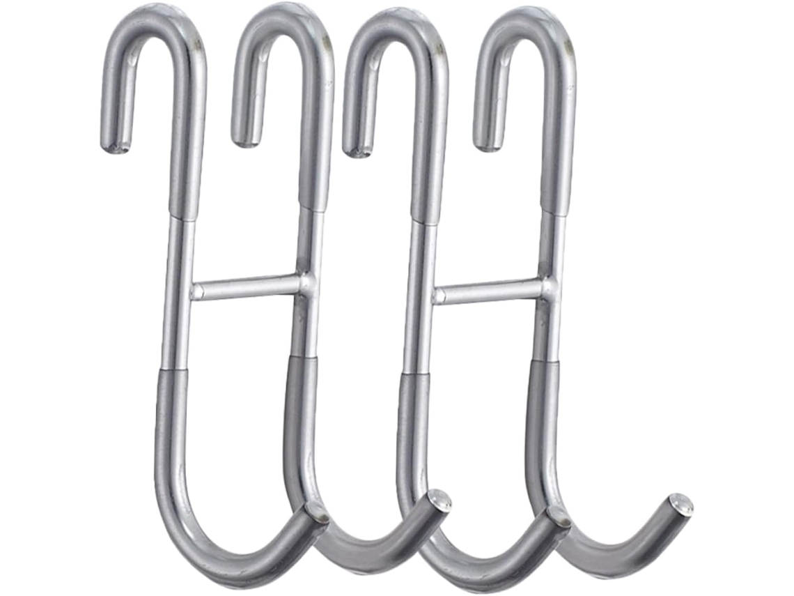Conjunto De 2 Ganchos Aço Inoxidável Para Porta, Organizador Duplo Rou
