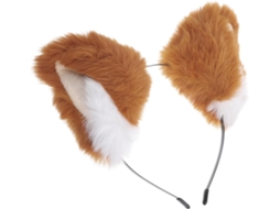 Tiara com orelhas de fofinhas raposa, acessório ideal para cosplay e apresentações.
