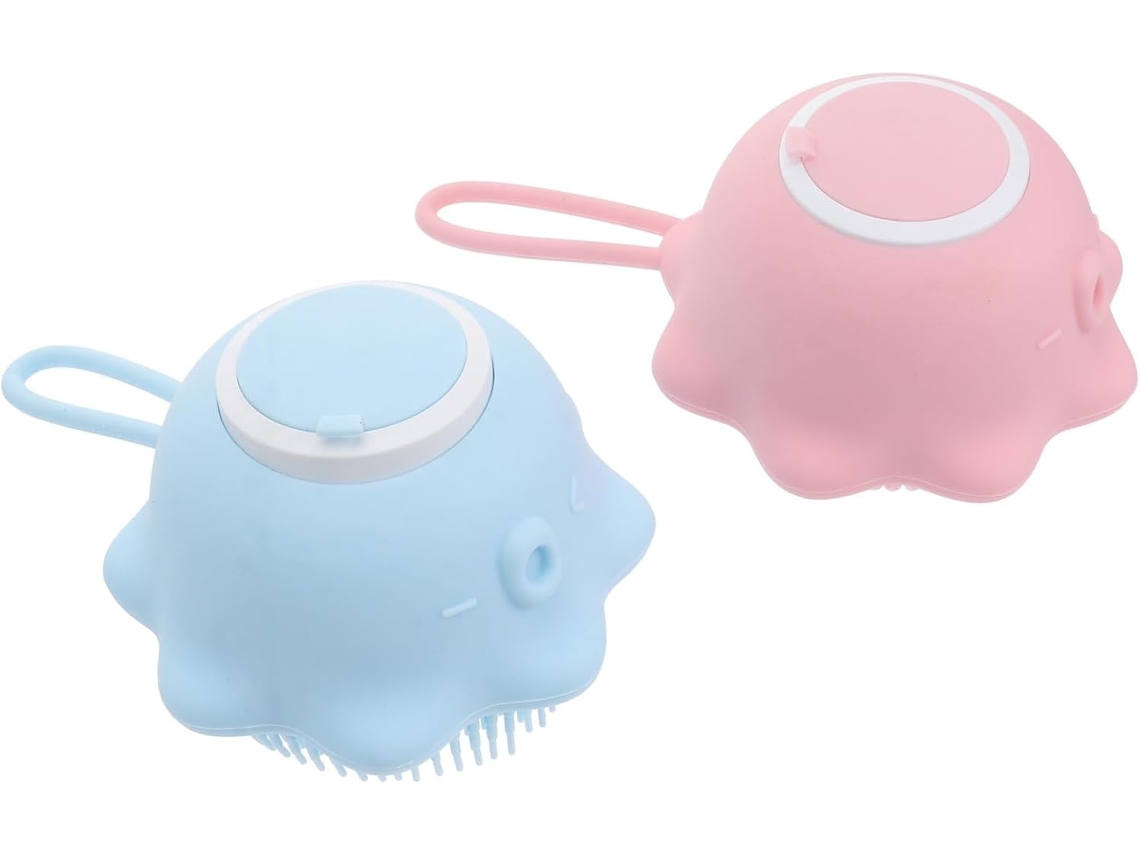 Lurelia Conjunto De 2 Escovas De Banho Para Bebé, Esponja Suave, Massagem Suave E Limpeza Profunda, Uso Diário