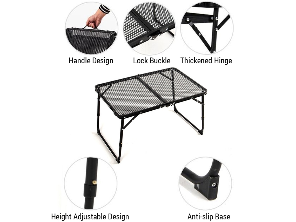 Mesa Plegable para Camping de Picnic e Barbacoa S/MARCA
