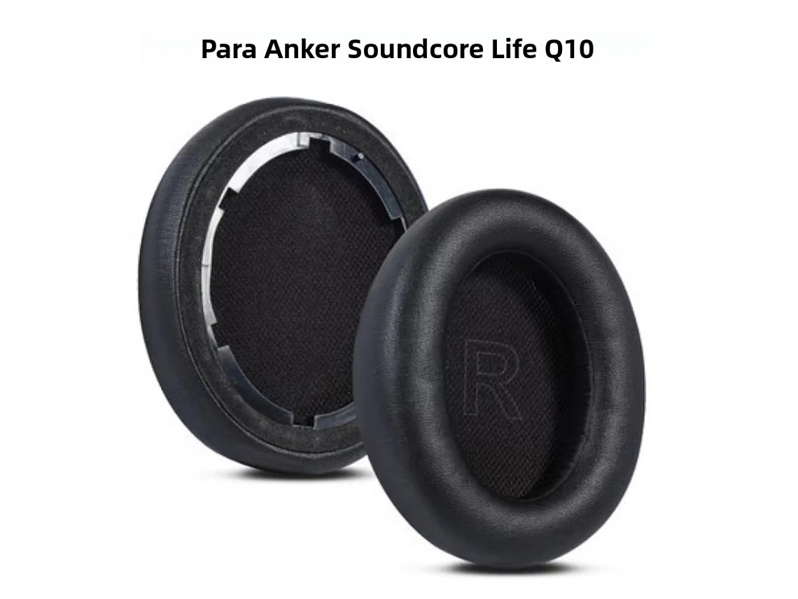 (q10 Preto) Almofadas De Espuma Viscoelástica Para Fones De Ouvido Anker Soundcore Life