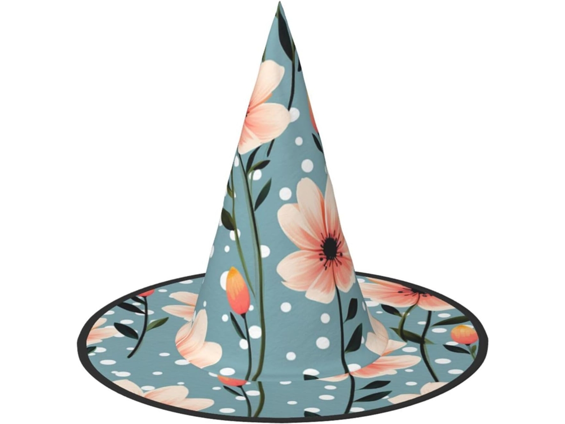 Conjunto De 3 Chapéus De Bruxa De Halloween Com Bolinhas E Flores