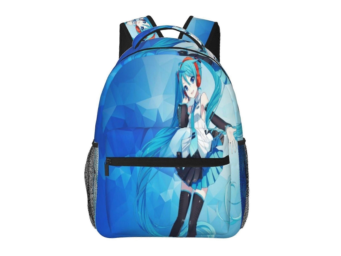 Mochila Hatsune Miku H155 Mochila De Estudante Durável, Leve, À Prova Dágua E Respirável Com Alça De Ombro J155 Olysi Shop
