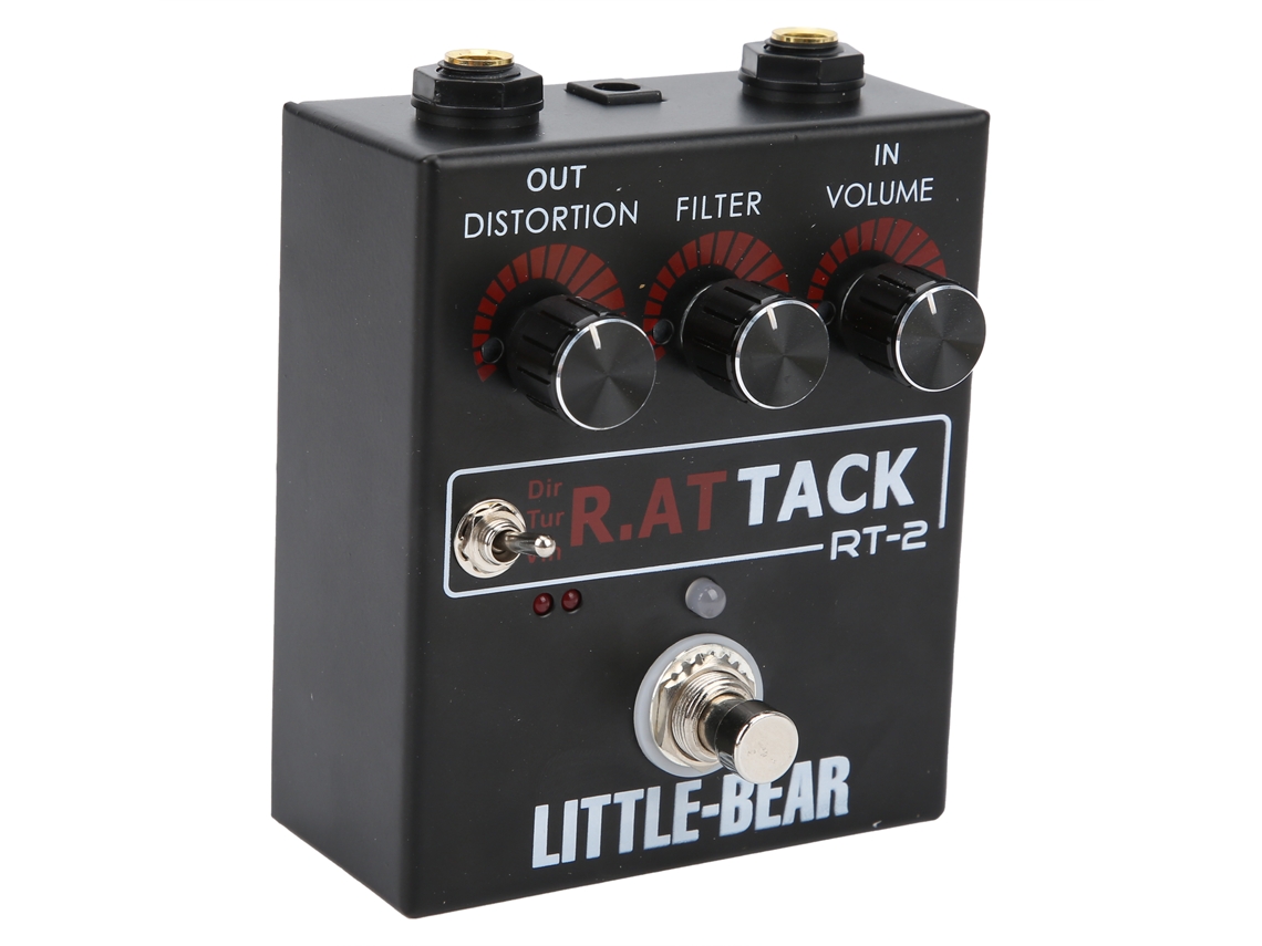 Laxiscreed Pedal De Distorção Para Guitarra Com Ajuste De 3 Níveis E Simulação De Som Rat