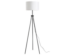 Abajur de Pé com Cúpula em Poliéster e Algodão,luminária de Chão com Soquete E27 para Sala de Estar,quarto,branco,excluindo Lâmpada BTFORUS
