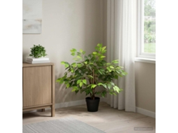 Vidaxl Planta Ficus Artificial Verde 73 X 16 X 60 Cm Tecido E Madeira
