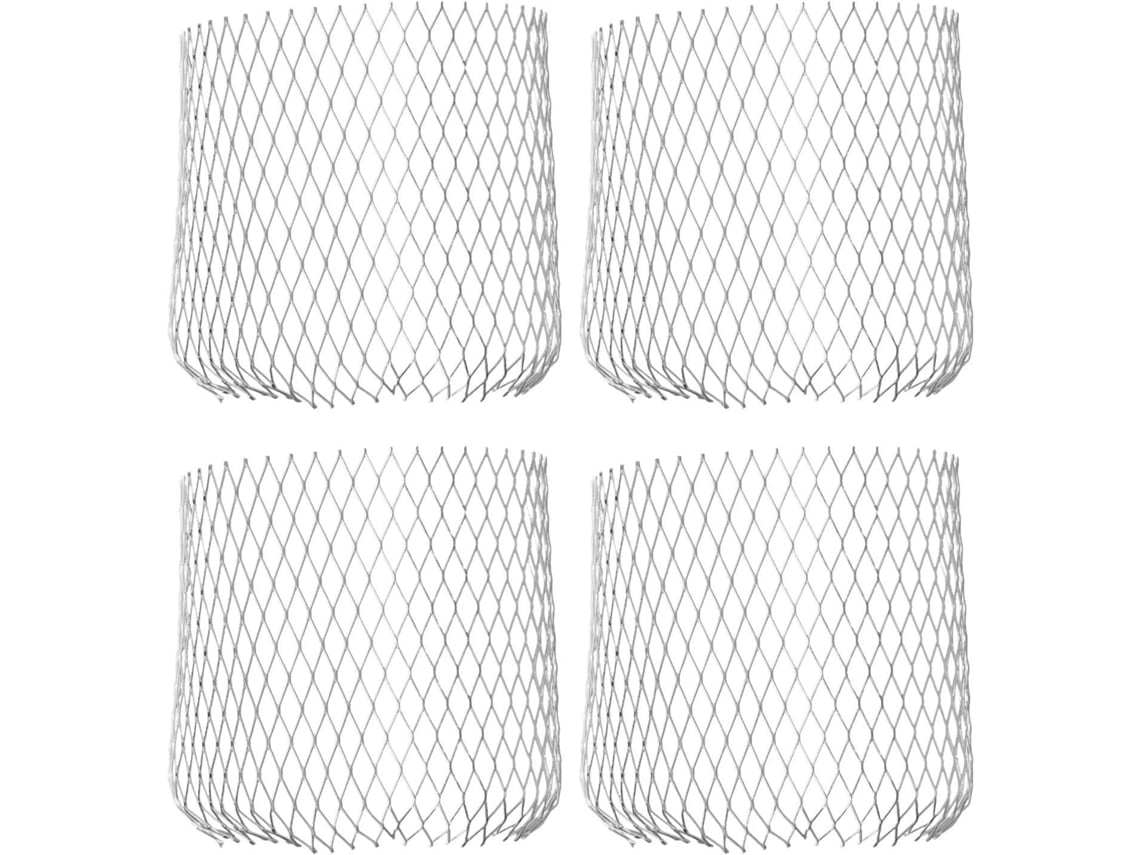 Filtro De Proteção Calha Em Aço Inoxidável Com Malha Expandida 3 Polegadas Para Bloquear Folhas E Detritos, Compatível