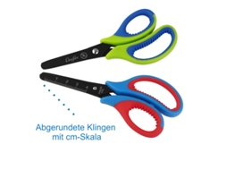 Tesoura Artesanal Ergonômica Runner Comprimento: 130 Mm Verde/Azul LÄUFER