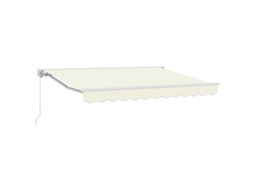 Conjunto 1 Toldo Retrátil Vidaxl Creme Alumínio (250 X 200 Cm)
