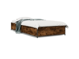 Bed Frame, Bed Frames Vidaxl Marrom Madeira Processada (100 X 200 Cm)