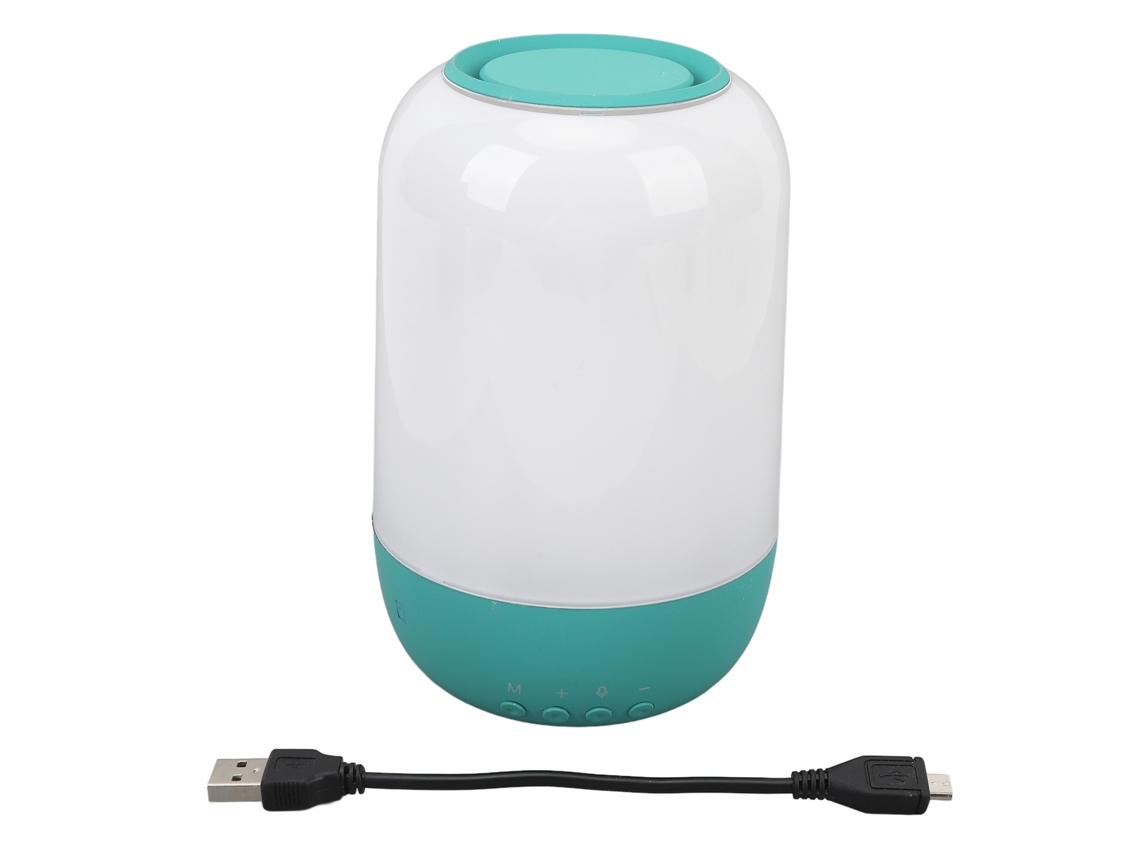 Caixa de Som Bluetooth Verde Portátil Externa Carro Mini Luz Noturna Caixa de Som Bluetooth EOOCOO (conexão Sem Fio, Luz Noturna Colorida)