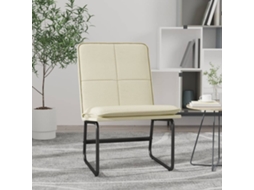 Lounge Chair, Lounge Chairs Vidaxl Creme Couro Artificial