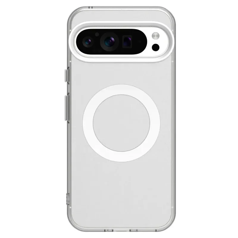 (branco, Google Pixel 10 Pro) Capa De Celular Elegante, Fosca E Semitransparente, Com Carregamento Magnético E Proteção Contra Impactos.