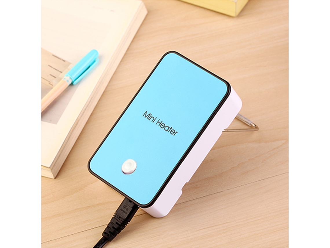 Aquecedor Desktop Heater Portátil Azul Padrão Europeu TRUMSEN