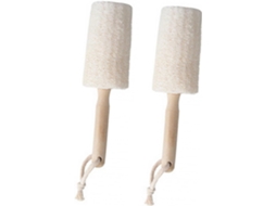 Lurelia Conjunto De 2 Buchas Vegetais De Banho Para Duche, Bucha Natural, Massagem Suave E Limpeza Profunda