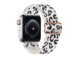 Bracelete Desportiva Elástica Para Apple Watch Series 11/10/9/8/7/6/5/4 Se 3/2/1(42mm,44mm,45mm,45mm) Preto-branco Panoona