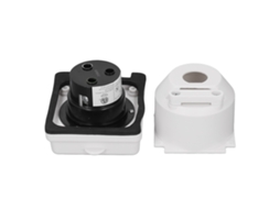 Conector de Entrada Energia para Rv, 3 Polos, 4 Fios, com Trava Giratória, 30 A, 125 V, para Reboque e Barco BRILVIBERA
