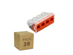 Pack 20 Conectores Rápidos 4 Entradas 2.5-6.0 Mm²