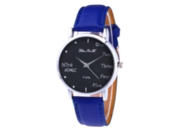 Reloj De Pulsera Unisex De Moda Cuarzo Para Ocio Color Azul Real