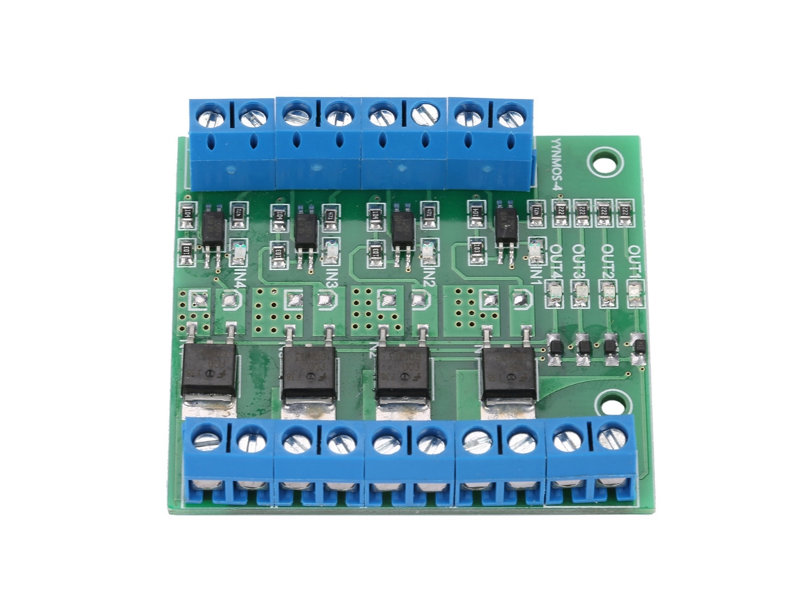Laxiscreed Módulo Pwm De 4 Canais Com Mosfet Para Controle De Potência 3-27v Dc Até 10a