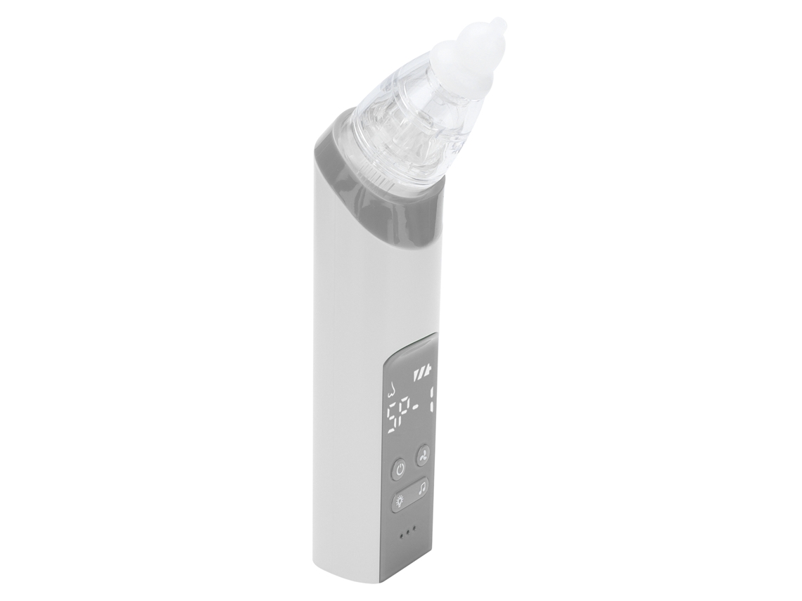 Primerox aspirador Nasal Elétrico Recarregável para Bebê com Luz e Música Suave
