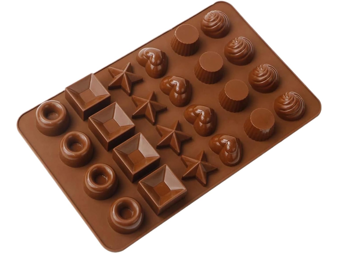 Formas De Silicone Chocolate, 24 Cavidades | Forma Pudim