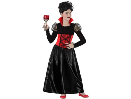 Fato de Menina  Vampira Clássica (Tam: 3 a 4 anos)