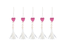 Chaveiro Tassel Coração Leve Presente Roxo Decoração