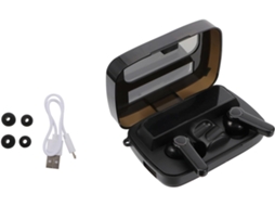 Fone De Ouvido Sem Fio Smart Touch Com Led E Para Som (modelo Preto)