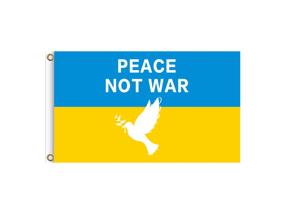Bandeira Ucrânia 90x150 Cm Poliéster Decoração