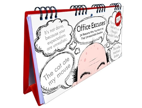 Livro Office Excuses Flip Book de Jamien Bailey & Andy B (Inglês - Capa Dura)