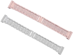 2 Pulseiras De Aço Com Strass, Acessórios Reposição Para Relógios
