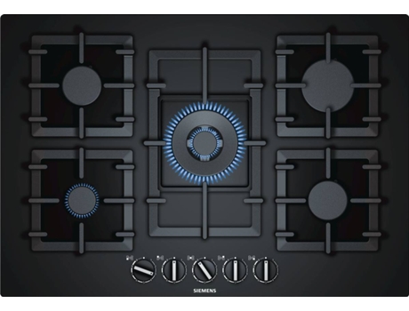 Placa de Gás SIEMENS EP7A6QB90 (Gás Natural - 75.2 cm - Preto) — Gás Natural | Largura: 91 cm