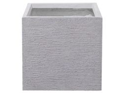 Maceta Beliani Paros De Óxido De Magnesio Gris 40x40x38