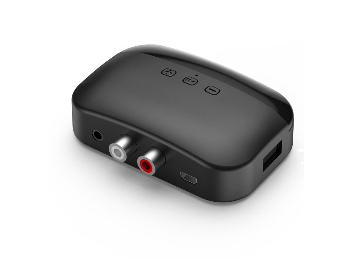 Receptor Bluetooth Sem Fio Nfc 3,5 Mm Adaptador De Áudio Auxiliar Para Computador De Carro Alto-falante Estéreo Doméstico Preto*