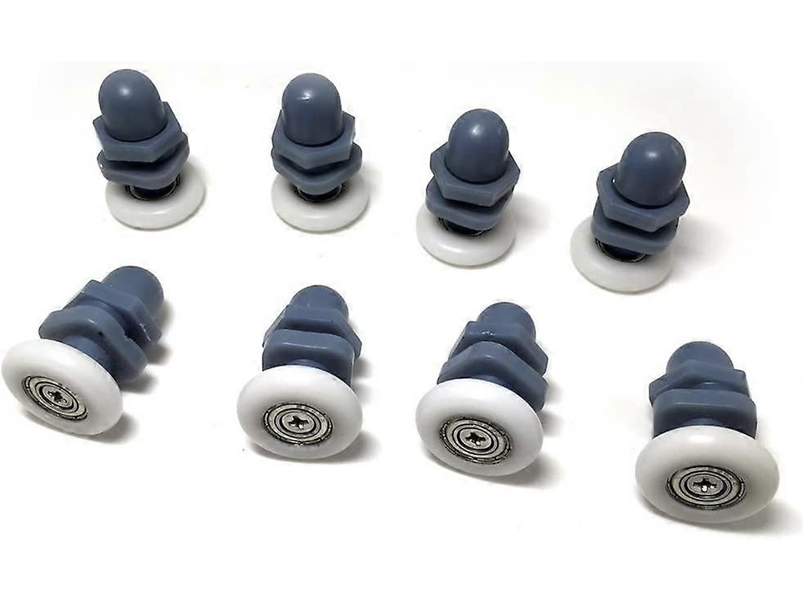 10 Rodillos de Porta de Chuveiro, Diâmetro 20mm, Material Aço, Plástico, Rolamento, Substituição | S/MARCA