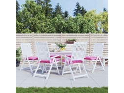 Vidaxl Almofadões De Cadeira 6 Pcs 50x50x7 Cm Tecido Oxford Rosa