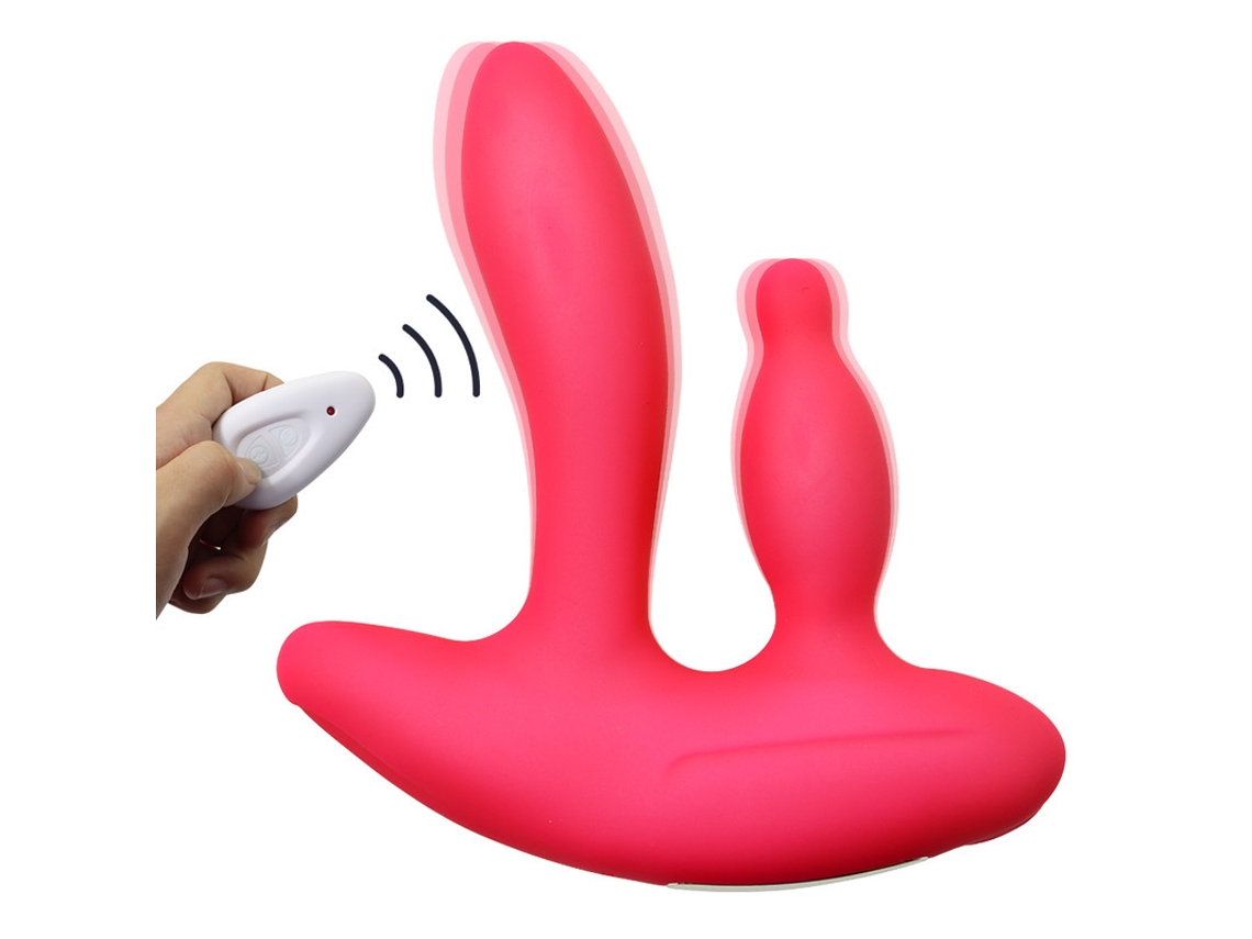 Vibrador De Massagem Wearable Com Controle Remoto Sem Fio Para Mulheres (rosa Vermelha)