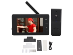 Sistema Sem Fio De Campainha De Vídeo Com Câmera 1080p E Intercomunicação Bidirecional