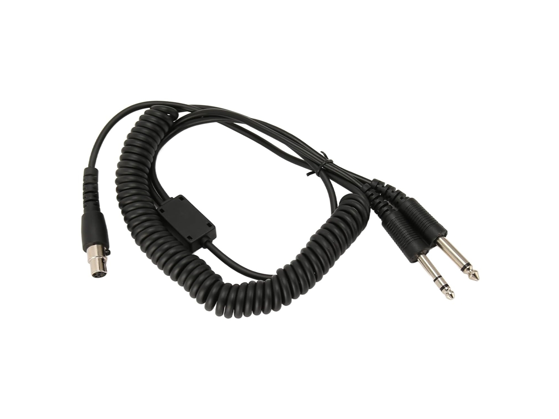 Cuifati Cabo Adaptador De Casque Mini Xlr Para Ga Com Prêmio Duplo – Converta O Conector Mini Xlr 5 Broches