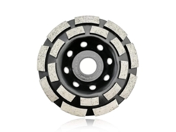 Disco De Lixa Diamante De Duas Fileiras 115mm Para Concreto Granito Mármore
