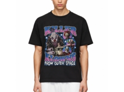 Rockinstone Killer Klowns Collage Black Adult T-shirt Size:m
