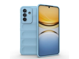 Capa Halinuia Para Samsung Galaxy A57 5g Magic Shield Tpu Azul Claro (interior Em Flanela, Proteção Integral)