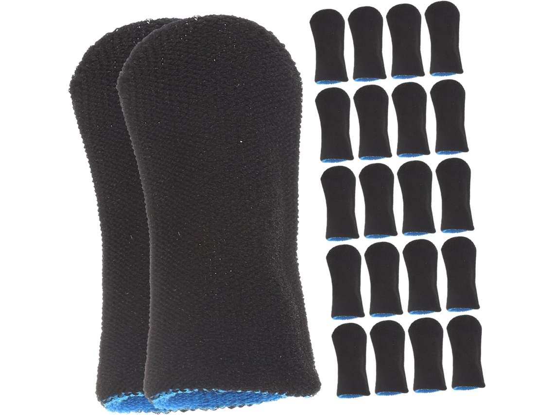 10 Pares De Protetores Dedo Respiráveis E Antiderrapantes Para Jogos Capas Flexíveis Absorventes Proteção Confortável