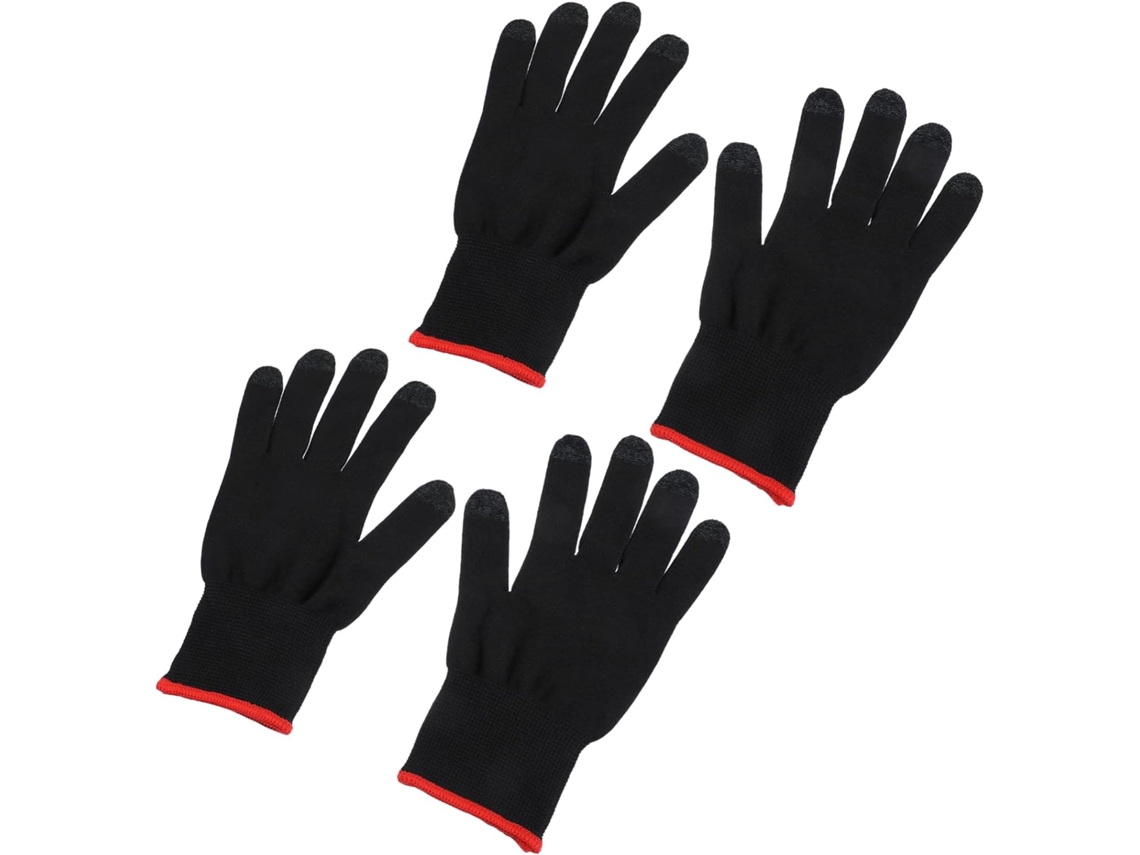Popetpop 2 Pares De Luvas Antiderrapantes Para Tela Sensível Ao Toque, Em Tecido De Malha Absorvente Suor, Ideais Para