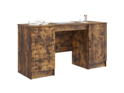 Maison Exclusive - Mesa Carvalho Fumado 142,5 X 50 X 75 Cm Derivados De Madeira