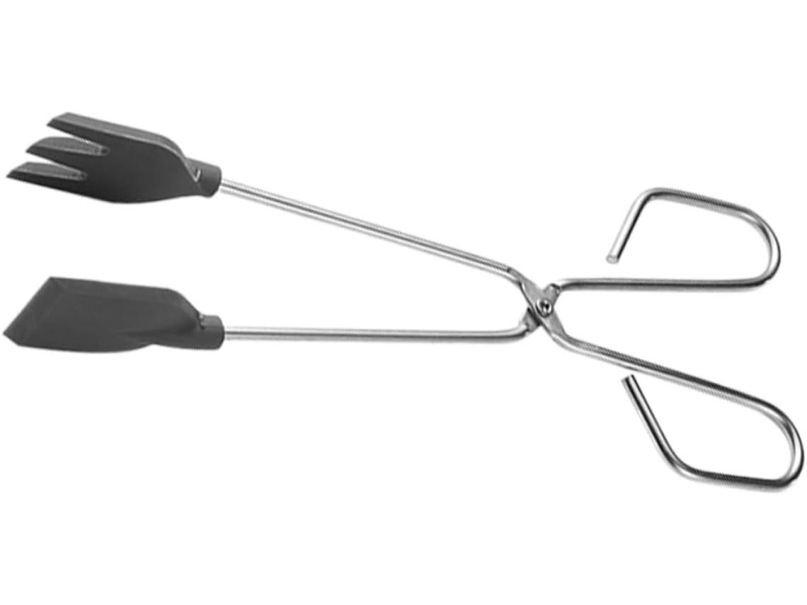 Pinça De Aço Orfofe 2 Peças, Multifuncional Para Cozinha, Churrasco E Servir Alimentos, Utensílio Prático Para Uso