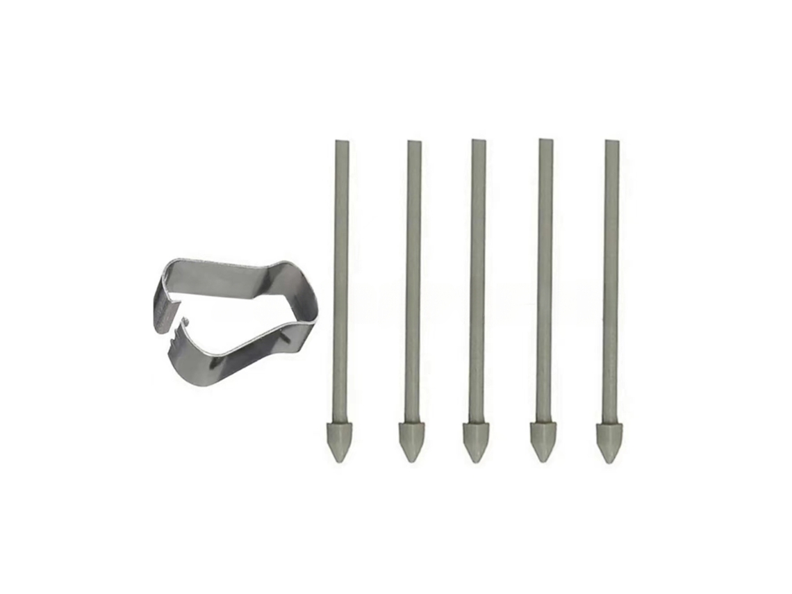 Pontas De Reposição Caneta Stylus Para Samsung Galaxy Note 10/note10 Plus/note 20/note 20 Ultra, Com Removedor (5 Pcs - Cinza) Spqment