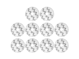 Conjunto de 10 Panos Limpeza para Aspirador Robô Autolimpante Eva Sdj06rm BRILVIBERA